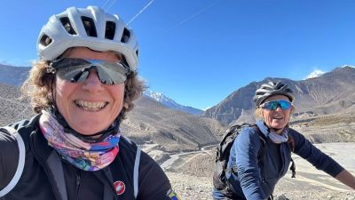  Emma Booth Cycling on the  tour with redspokes